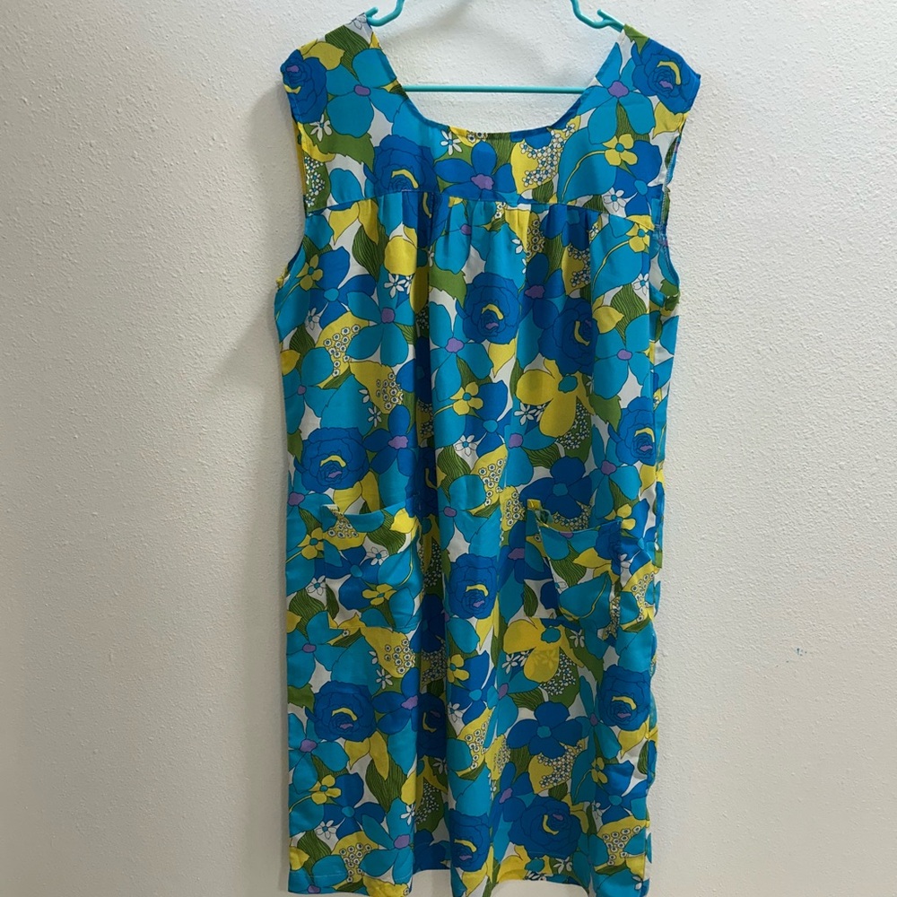 Italian Silk Floral Mumu Dress